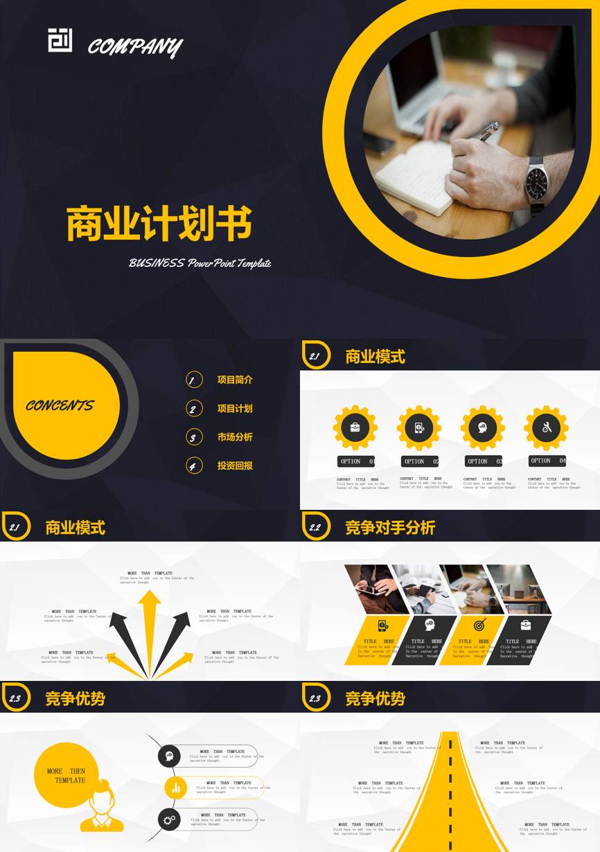 创业融资策划 (17)商业计划书PPT模板